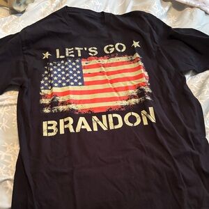 LET'S GO BRANDON Graphic Tee - Black Short Sleeve Shirt